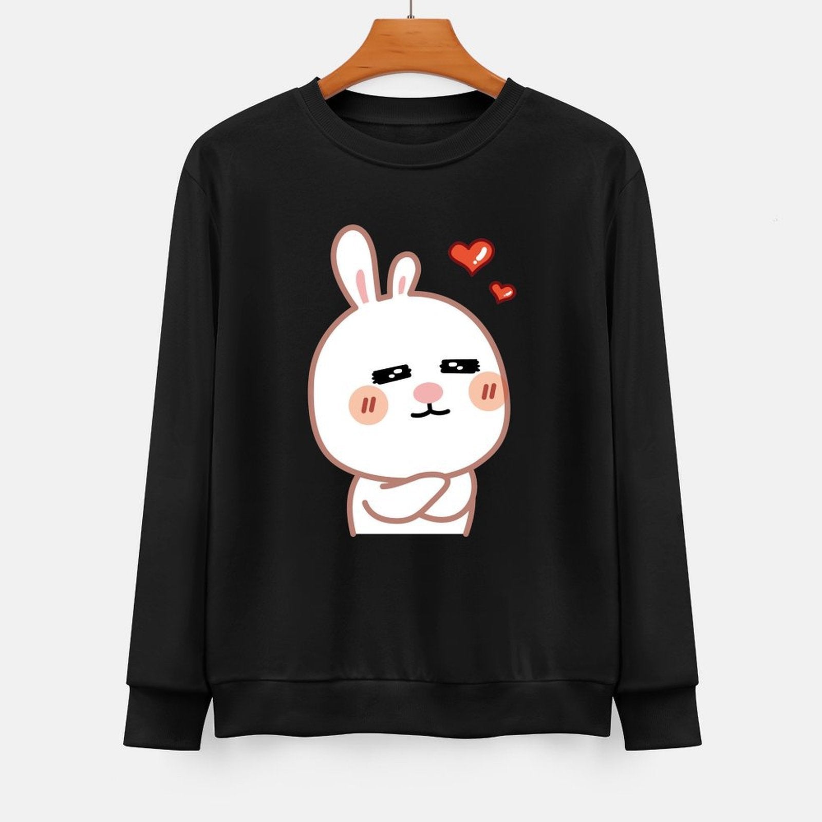 Front Patterned Long Sleeve TopWrinkle-Free Smooth Feel